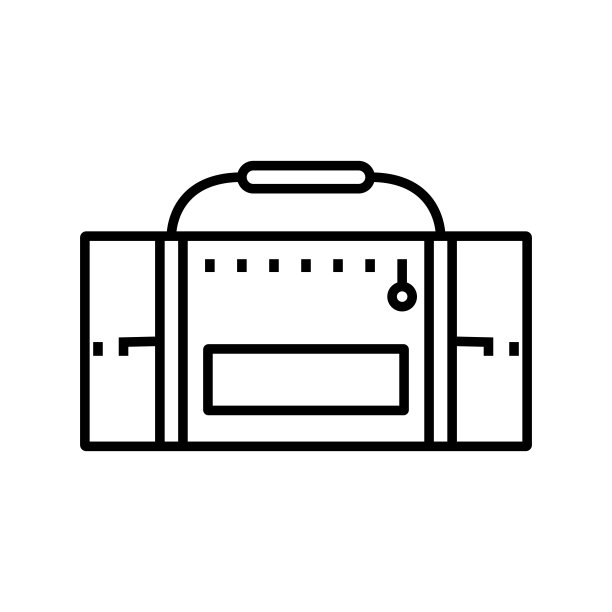 音乐播放器线性图标概念符号矢量图示图片下载