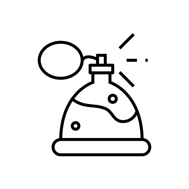香水线图标，概念符号，轮廓矢量插图，线性符号图片下载