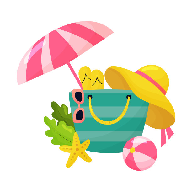 卡通沙滩包图片下载
