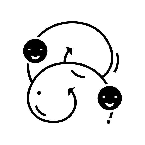 沟通技巧黑色图标，概念插图，矢量平面符号，象形符号图片下载