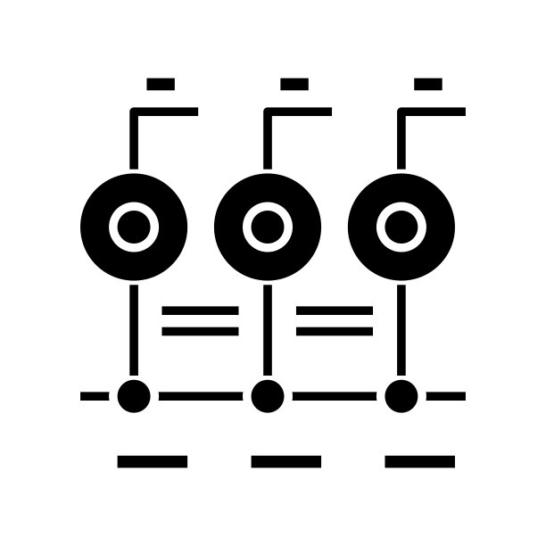 黑色配置图标概念插图矢量扁平符号字形符号图片下载