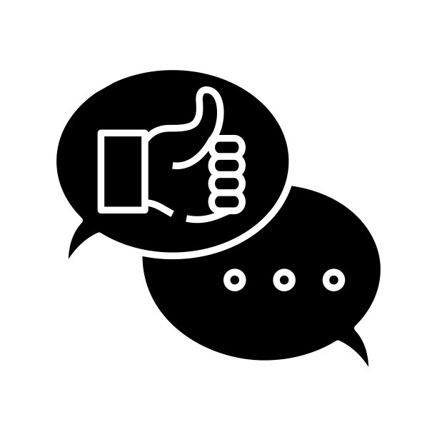反馈黑色图标，概念插图，矢量平面符号，象形符号图片下载