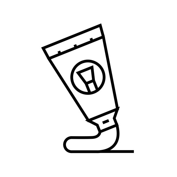 油画线图标，概念符号，轮廓矢量插图，线性符号素材图片