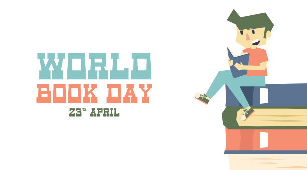 世界读书日插图向量图片下载