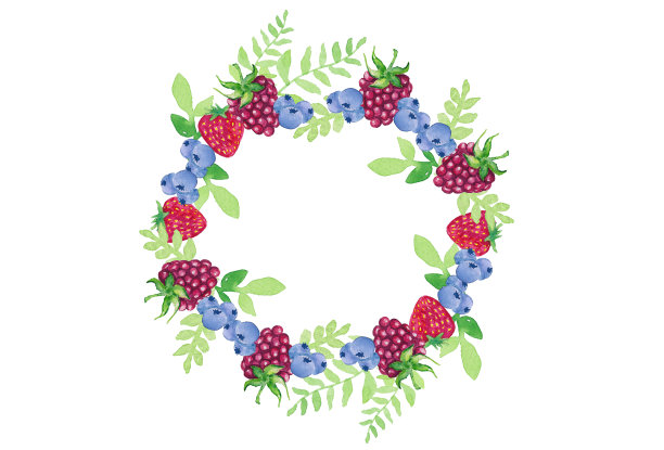 红色水果框架图片下载