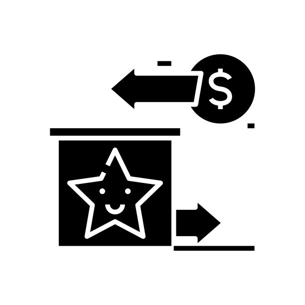 制作利润黑色图标，概念插图，矢量平面符号，象形符号图片下载