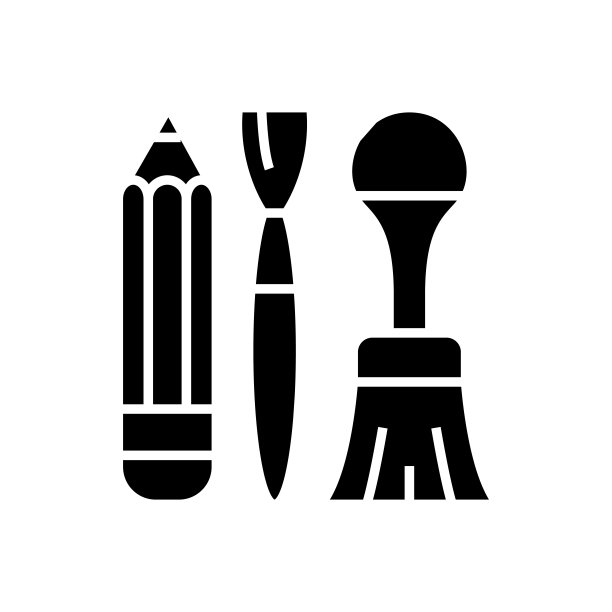 油漆工具黑色图标，概念插图，矢量平面符号，象形符号图片下载