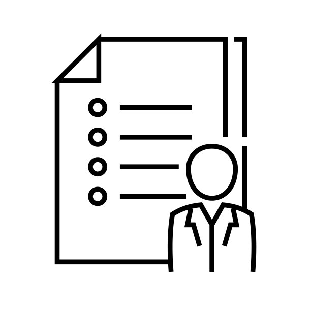 教师测试线图标，概念符号，轮廓向量插图，线性符号图片下载