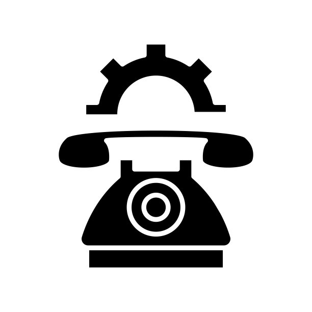 手机设置黑色图标，概念插图，矢量平面符号，象形符号图片下载