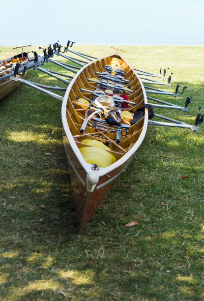 瑞士楚格州湖附近的木独木舟图片下载