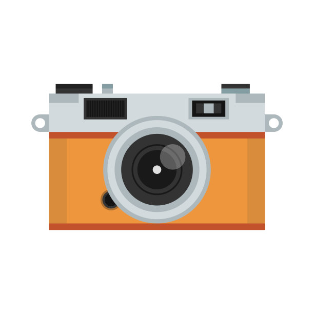 复古风格的相机。矢量插图。图片下载