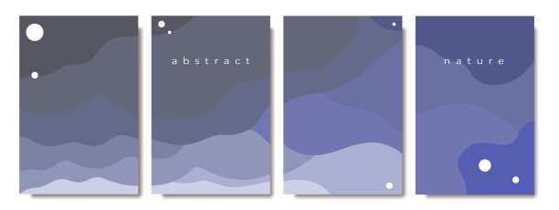 抽象背景的波、云或山设置图片下载