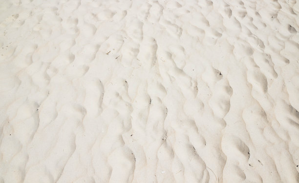 夏天沙滩上的沙子图案。真正的泰国照片。图片下载