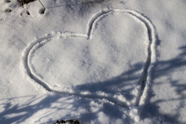 雪上画心图片下载