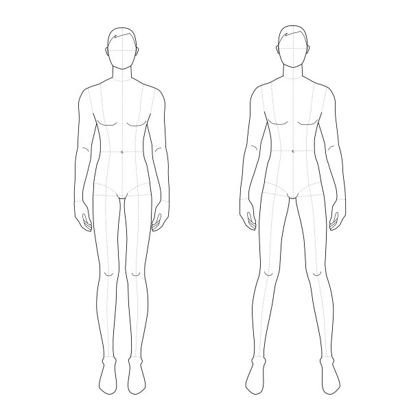 站着的男人的时尚模板图片下载