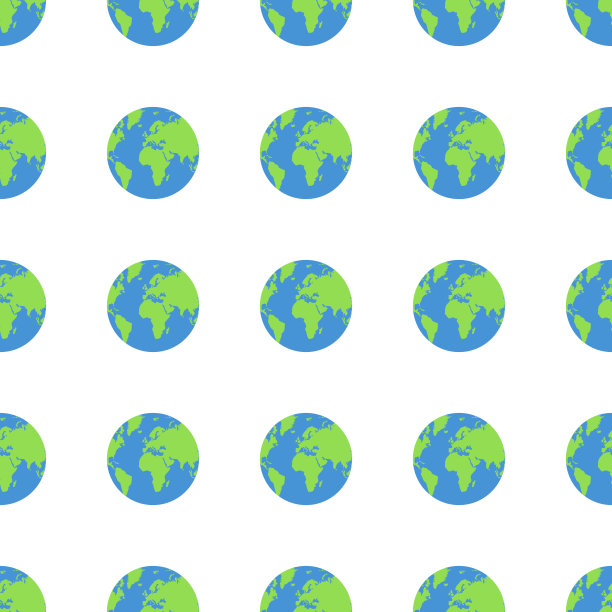 无缝模式。地球的背景。矢量图图片下载