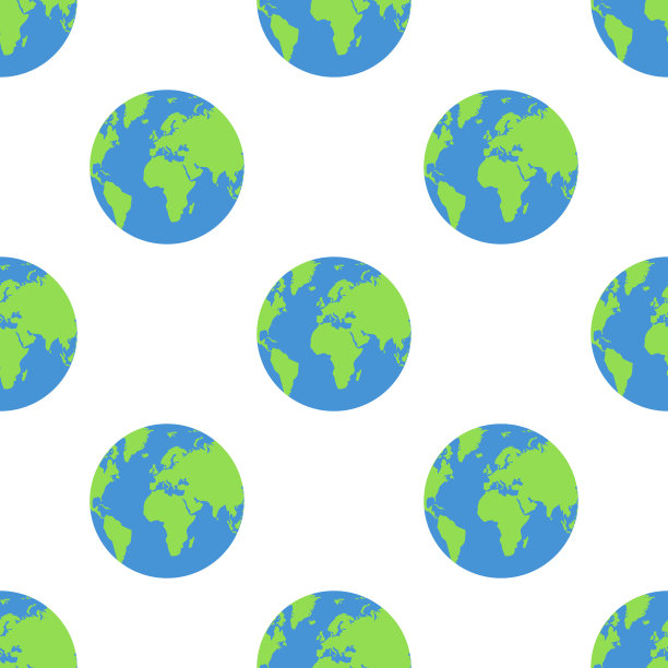 无缝模式。地球的背景。矢量图图片下载