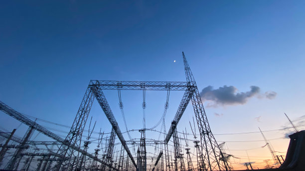 电力输电线路。电力。能源产业。图片下载