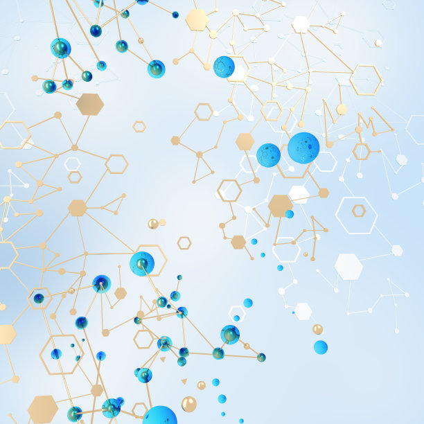 抽象的技术背景与科学的设计元素图片下载