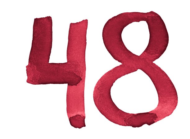 水彩数字，用画笔手绘。勃艮第葡萄酒的象征。模板的问候，设计，明信片，装饰。图片下载