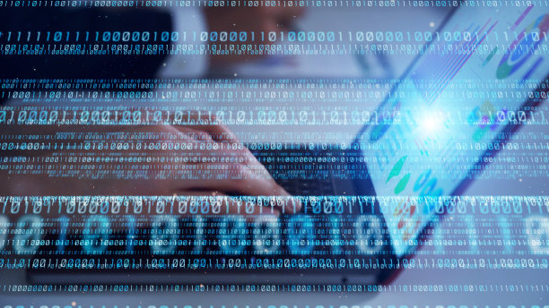 数字化转型概念：二进制代码编程图片下载