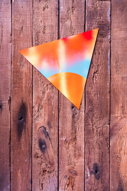 喷涂几何纸形状。图片下载