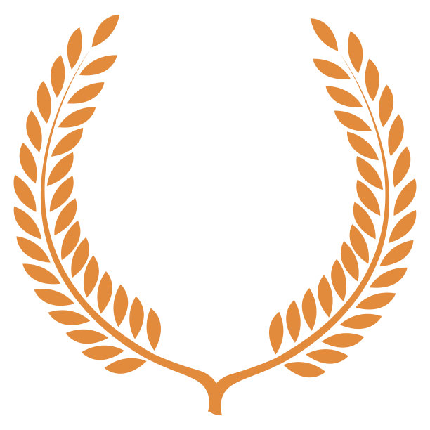 孤立的小麦花环图片下载