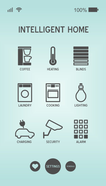 智能家居，智能手机上的应用程序来控制智能家居图片下载
