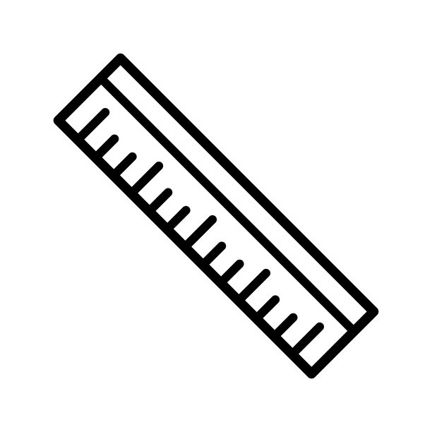 标尺图标矢量设计模板图片下载