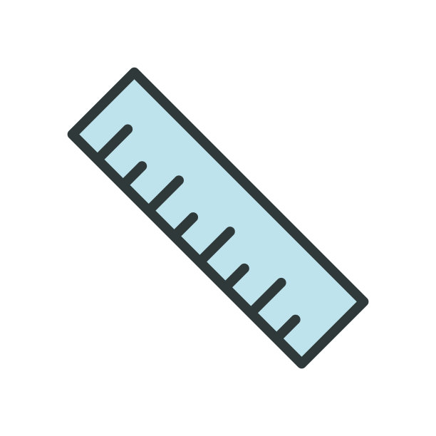标尺图标矢量设计模板图片下载