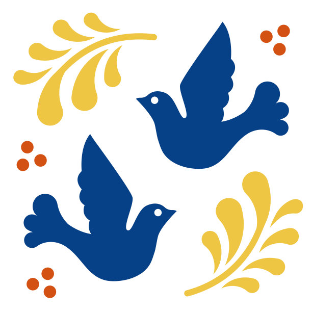 墨西哥塔拉维拉带鸟瓷砖图案。普埃布拉的传统装饰风格。用花、点和叶构成的花卉陶瓷作品。墨西哥民间艺术设计。图片下载