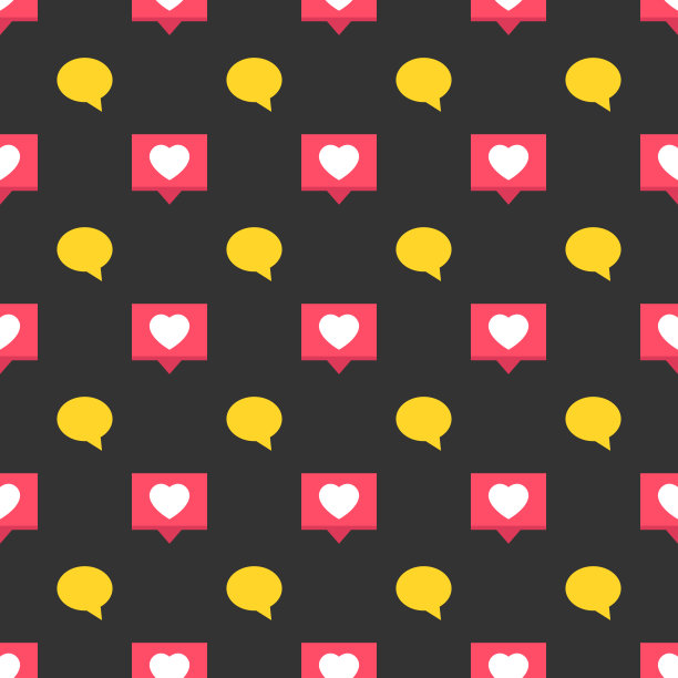 社交媒体无缝模式。向量的背景。图片下载