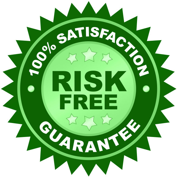 无风险保证产品标签或徽章或贴纸形象孤立在白色背景图片下载