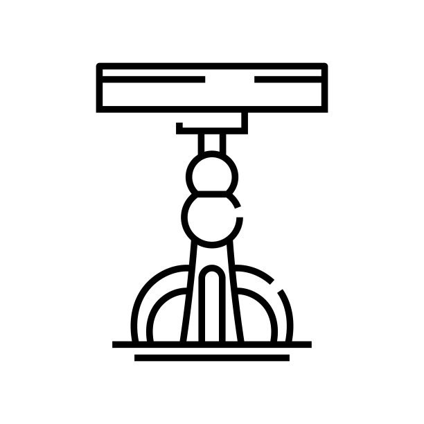 火炬线图标，概念符号，轮廓矢量插图，线性符号图片下载