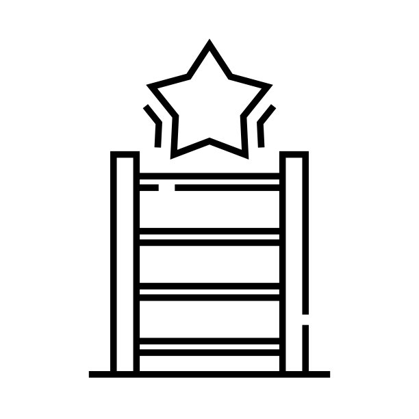 楼上线条图标，概念符号，轮廓矢量插图，线性符号图片下载