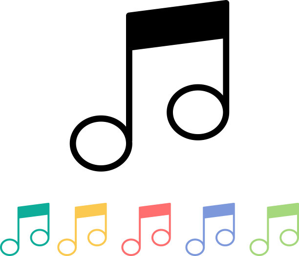 注意音乐图标向量。音乐图标-矢量图片下载