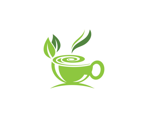 茶杯标识模板图片下载