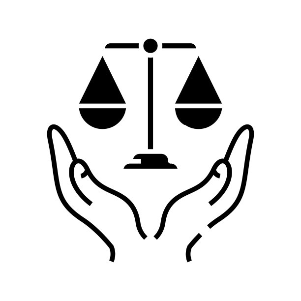 正义的承诺黑色图标，概念插图，矢量平面符号，象形符号图片下载