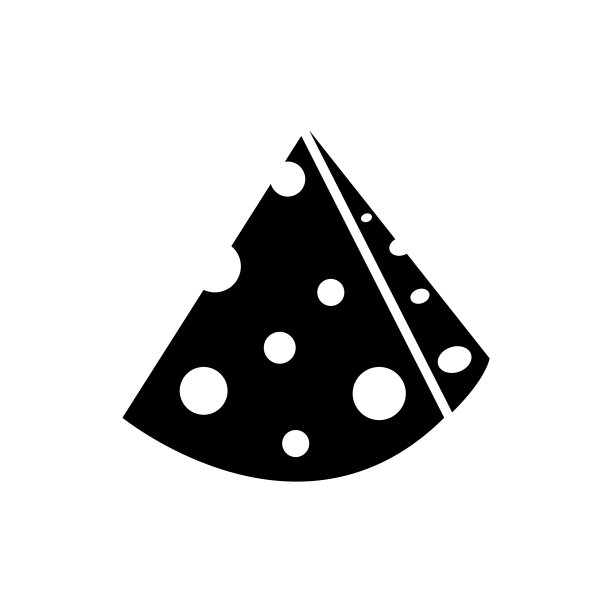 奶酪图标，标志孤立在白色背景图片下载