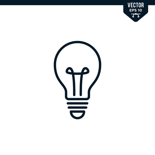 灯泡图标收集，轮廓风格图片下载