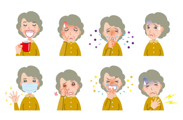 描绘了一个身体状况不佳的女人图片下载