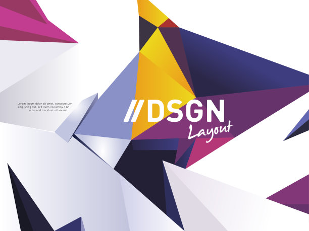 三角形设计布局模板图片下载