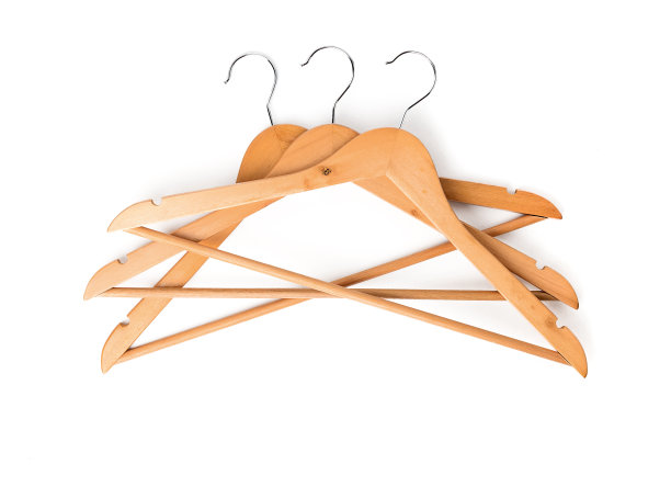 三个木制吊架隔离图片下载