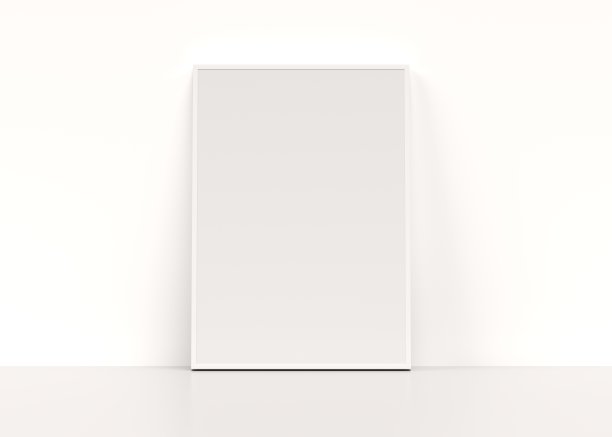 海报上的白墙3d渲染图片下载