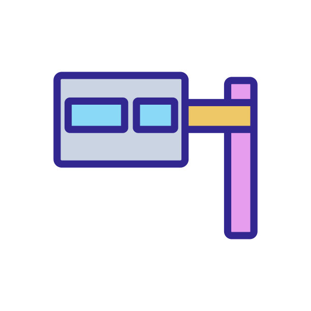 收费公路图标矢量。孤立轮廓符号插图图片下载