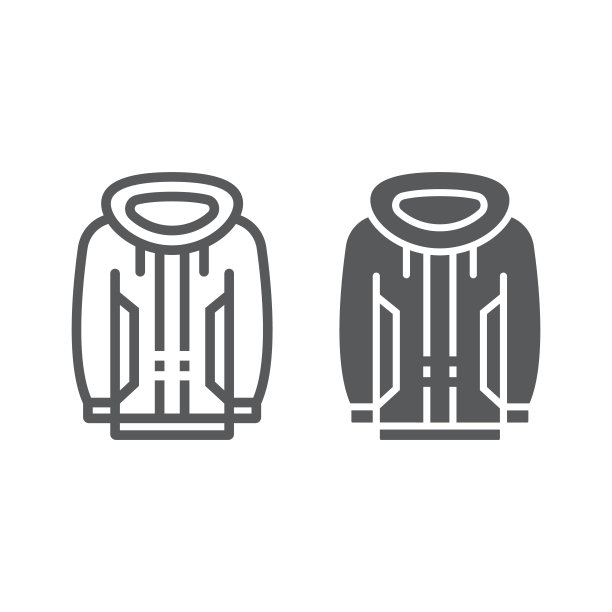 智能服装线条和Glyph图标：技术与未来图片下载