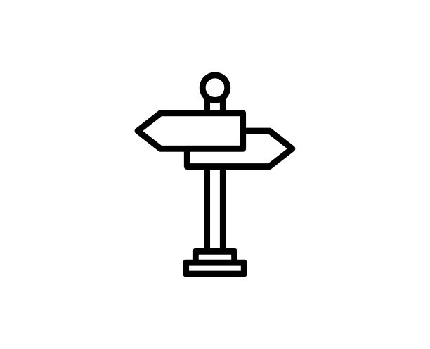 道路标志线图标图片下载