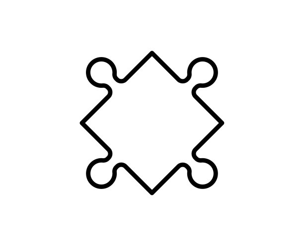 拼图线性图标图片下载
