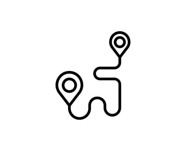 路线线条图标图片下载