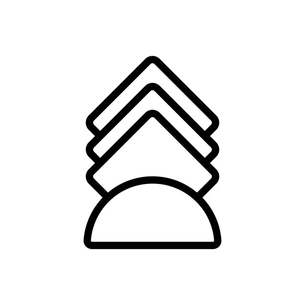 餐巾纸矢量图标。孤立轮廓符号插图图片下载